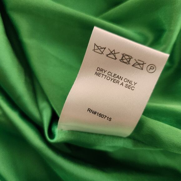 Retrofete Margot Maxi Dress Green Size XL Silk Blend Open Back NWT - Picture 14 of 14